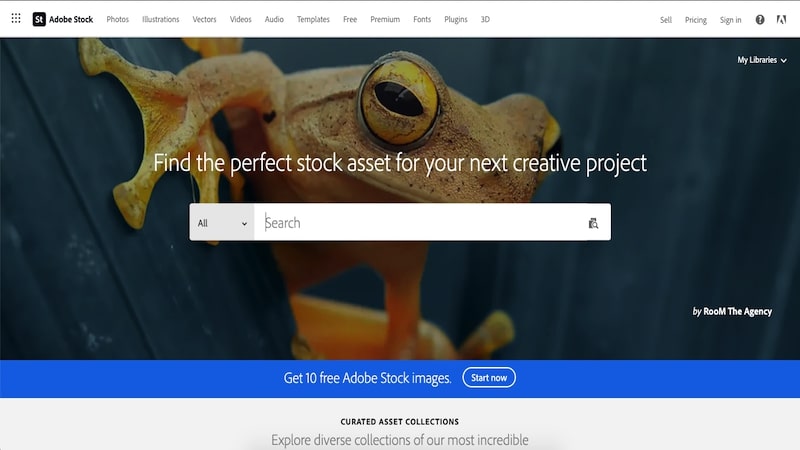 AdobeStock homepage