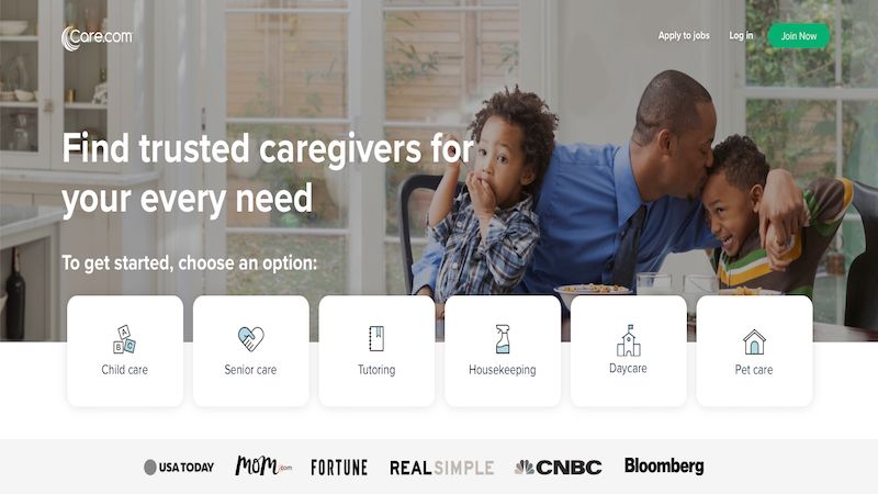 Care.com home page