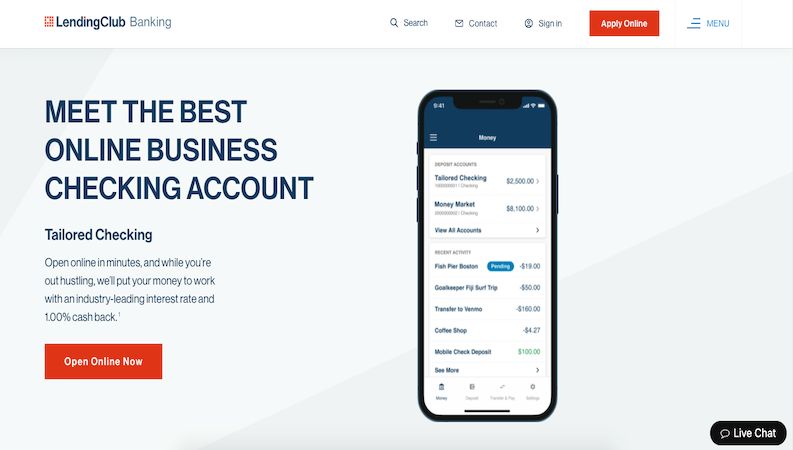 LendingClub homepage