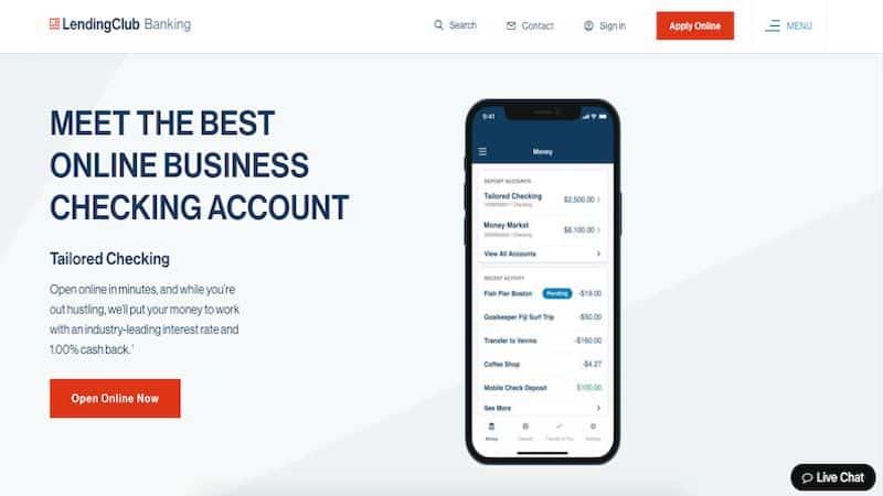 LendingClub homepage