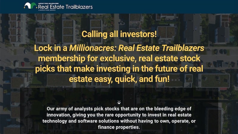 Motley Fool Real Estate Trailblazers