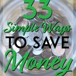 33 simple ways to save money pinterest pin