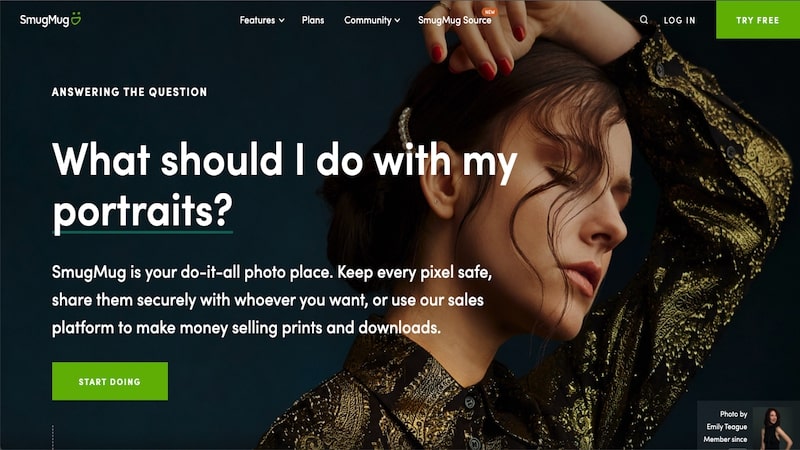 SmugMug homepage